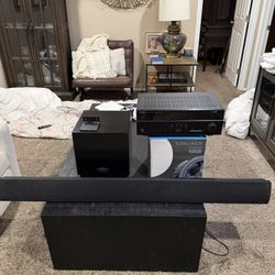 AUDIOPHILE 5.1 Surround Sound System, Bar, In Ceiling, Sub, Amp Paid 4k