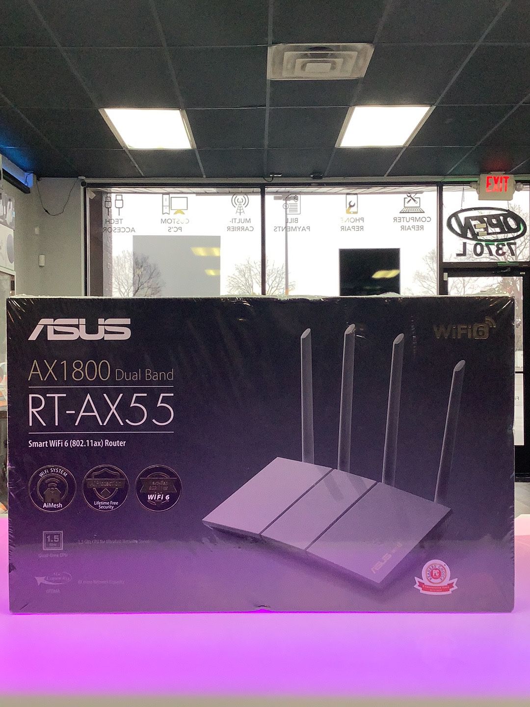 Asus AX1800 Dual Band RT-AX55 Smart WiFi 6 Router - Brand New