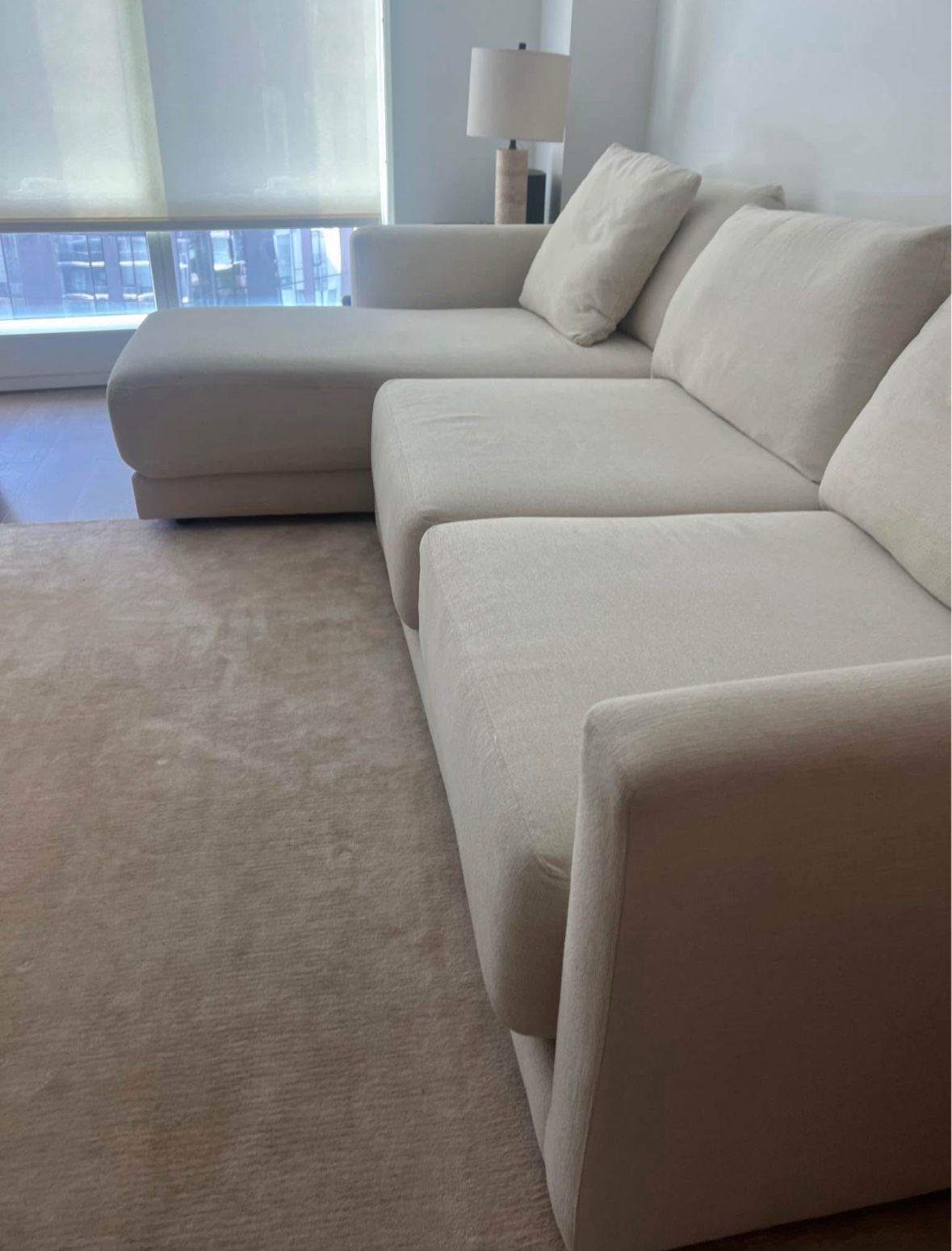 Crate & Barrel Gather 2-Piece Sectional with Chaise