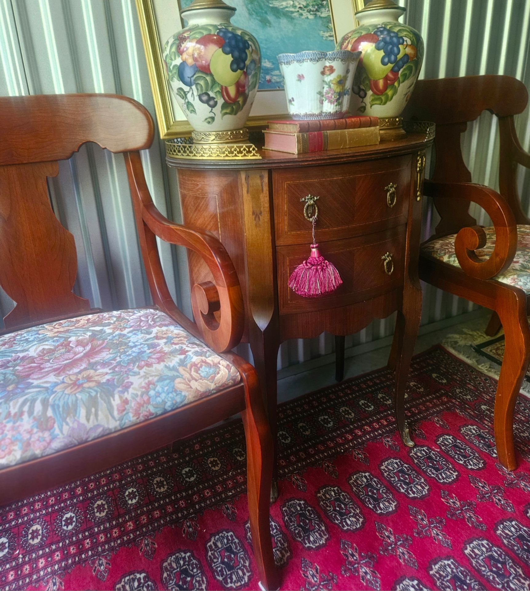 Regency Style Dining Arm Chairs (Pair)
