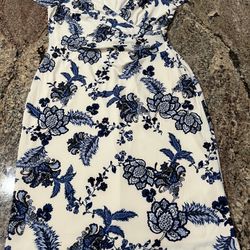 Ralph Lauren Dress Women’s Size 6 Petite Blue floral