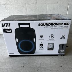 Altec Lansing SoundRover Bluetooth Wireless Rechargeable PA Speaker System - Black