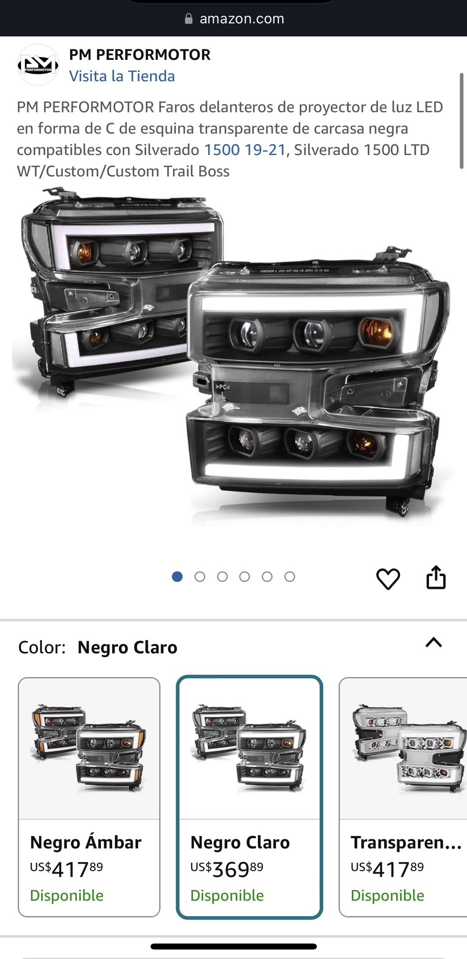 Chevy Silverado 1500 LED Headlight Year 2019-2021