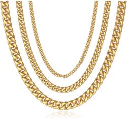 18k gold plated necklace.