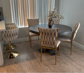 Dining Chairs & Matching Stools