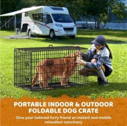 NEW Yaheetech Double Door Dog Crate, Dog Cage, Kennel 🌱