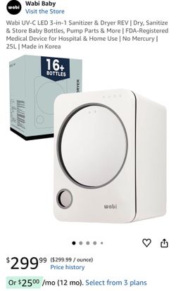 Wabi UV-C LED 3-in-1 sanitizer and dryer