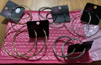 Paparazzi Jewelry Hoop Earrings Lot #1