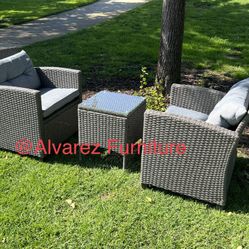 3 Pc Patio Furniture Set