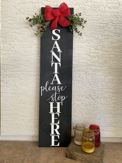 Holiday porch sign