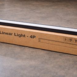 8ft LED Linear Light – Black 4 Count