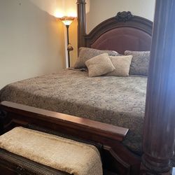 Beautiful Ashlee canopy bed And Metal Top New leather