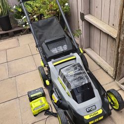 Ryobi 20-in Cordless Battery Walk Behind Push Lawn Mower 