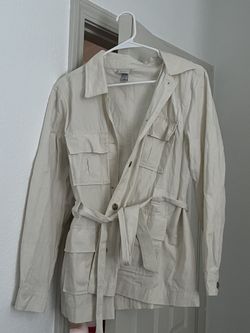Cream Cargo Jacket