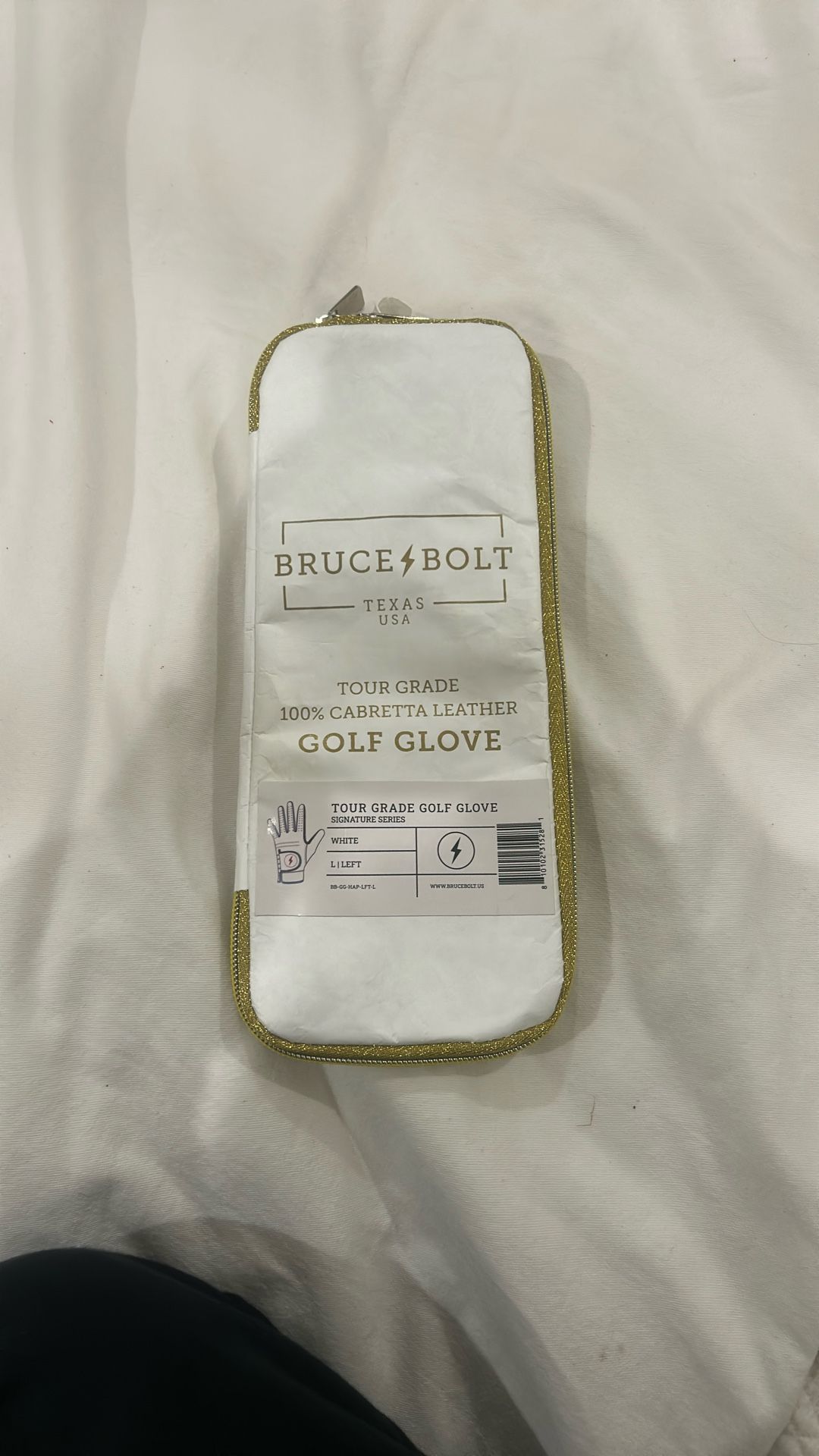 Brand New Never Used Bruce Bolt Golf Glove