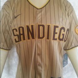New  San Diego Padres Xander Bogaerts pinstripe Road Jersey Men 40/Medium