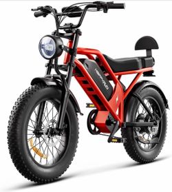 HAPPYRUN 1500W Electric Bike for Adults, 68+ Miles Range,48V 18Ah UL2849 Certified 20" Fat Tire E-Bike,7-Speed Transmission, All-Terrain Mountain Ebik