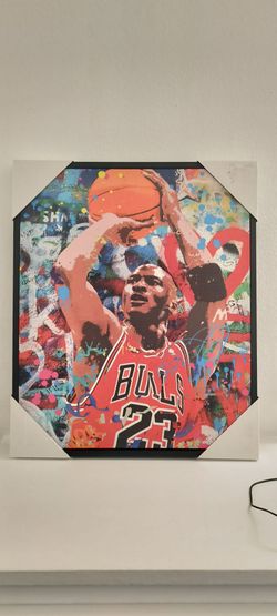 Michael Jordan painting frame
