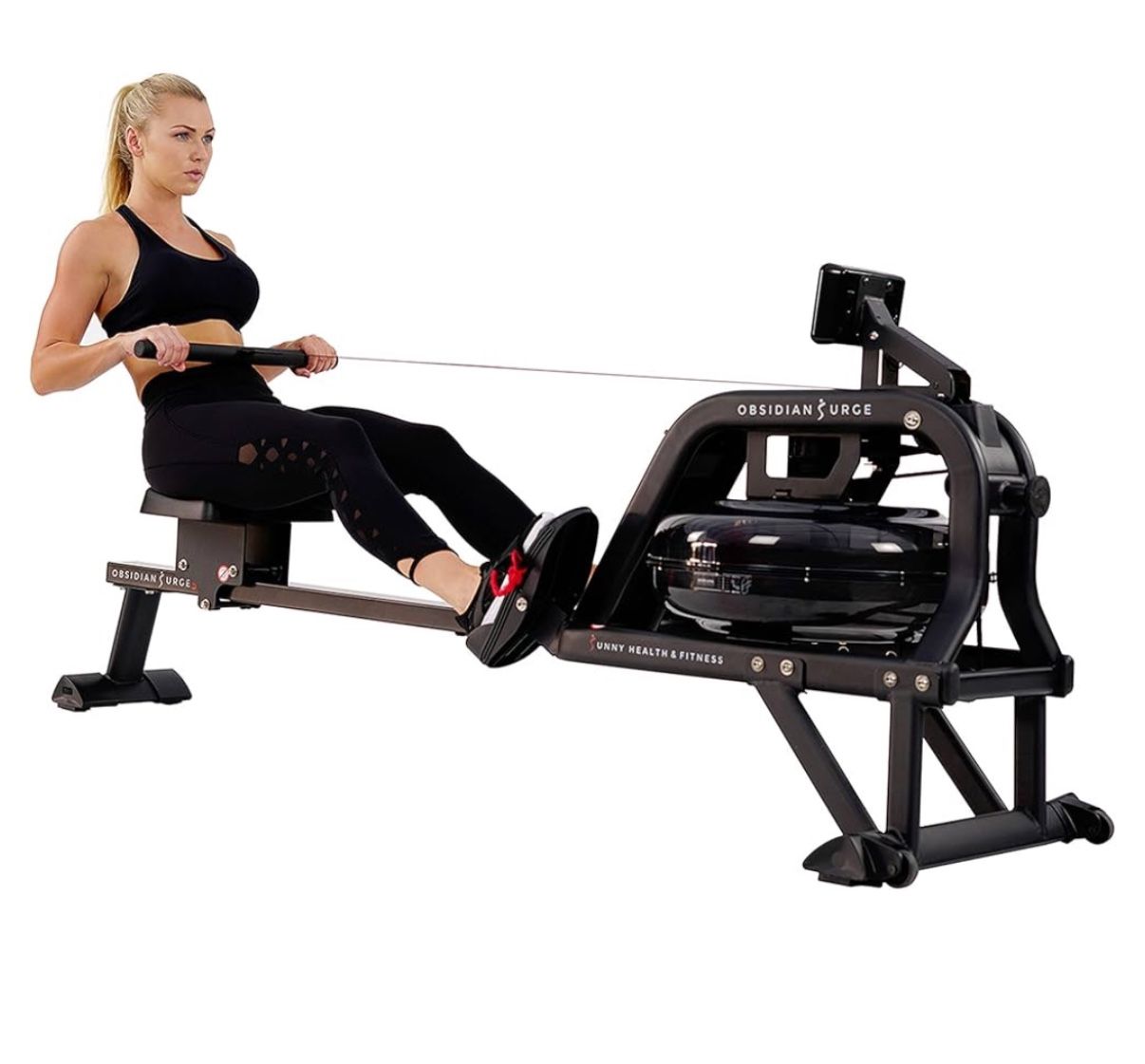 Sunny health & fitness water rowing machine Obsidian Surge