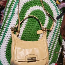 Authentic COACH Kristin Buttercup Leather Bag