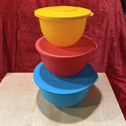 Tupperware Impressions Classic 3-Piece Bowl Set
