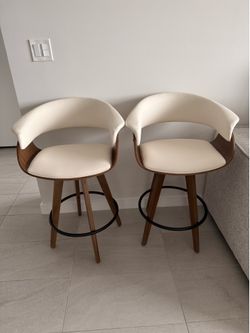 Faux Leather Swivel 26 Counter Stool - Set of 2. Local pick up only
