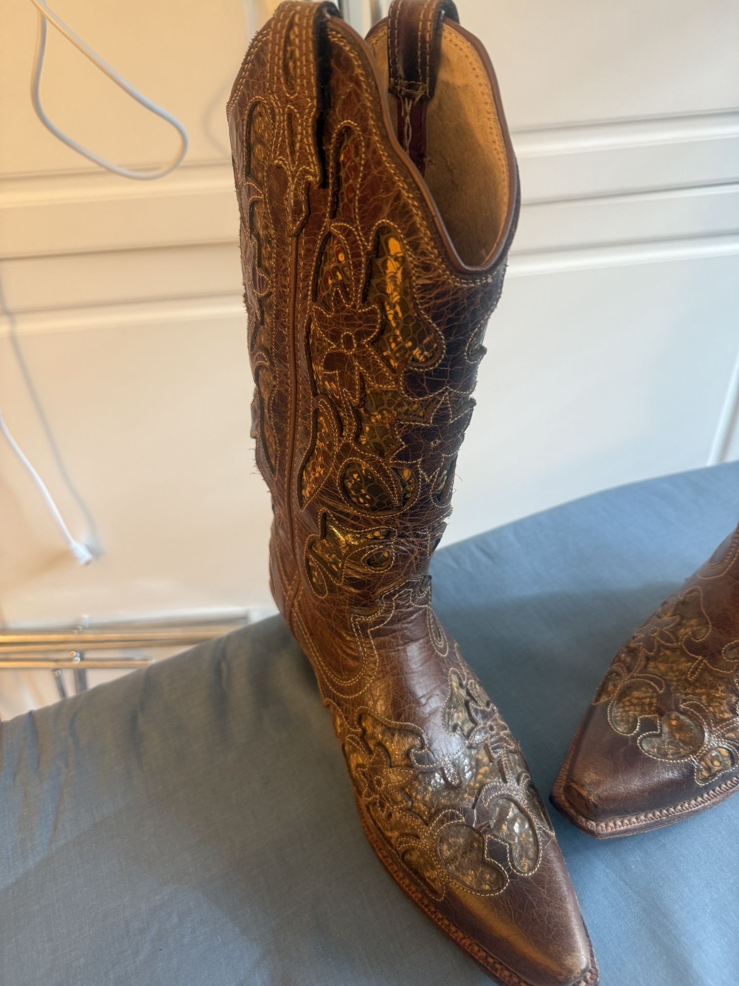 Twisted X Brown Leather Ladies Cowboy Boots L