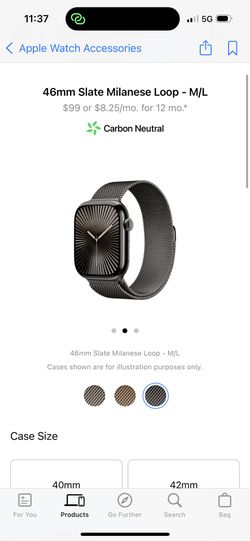 46mm Milanese Loop S/M Apple Watch Band