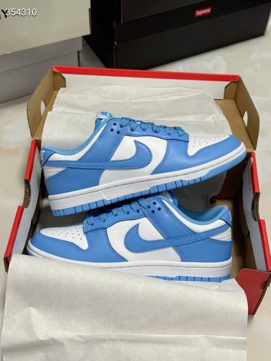 Nike Dunk Low University Blue White Blue Low-top Sports Casual Shoes CW1590-103 Size: 42