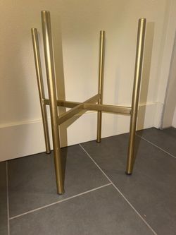 Gold Metal Plant Stand