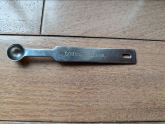1/8 tsp one-eighth Teaspoon Measuring Spoon (0.63 ml) 18/10 Stainless Steel