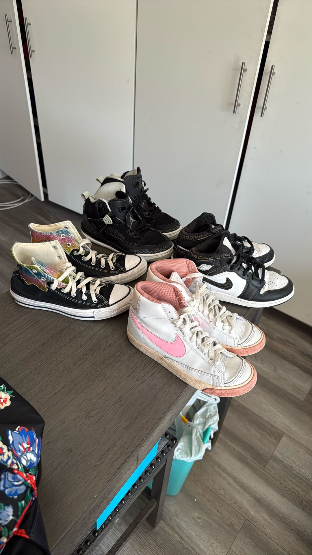 Jordan, Nike & Converse Shoe Combo Size:6Y