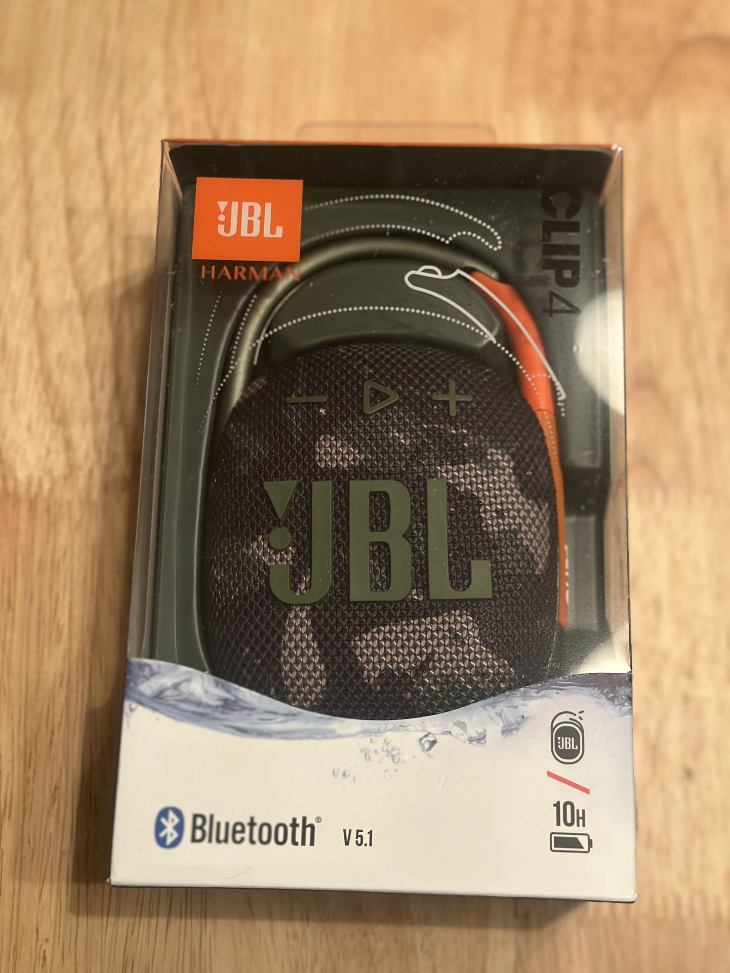 JBL Clip 4 Wireless Bluetooth Speaker Camo