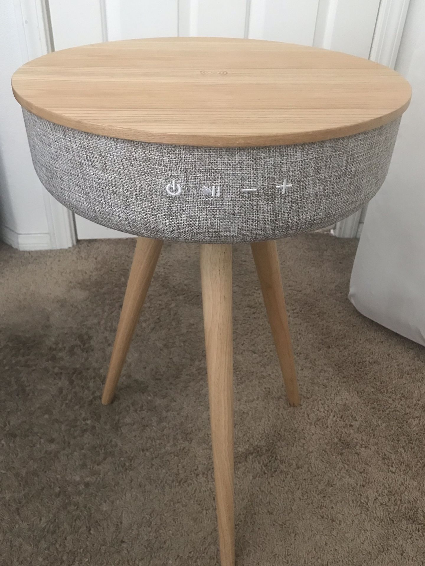 Sierra Modern Home Smart Table (Wireless Charger And Speaker)