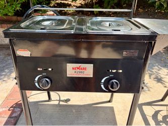 Commercial Outdoor Cooking Bundle – Propane Steam Table + Griddle/Burner Combo