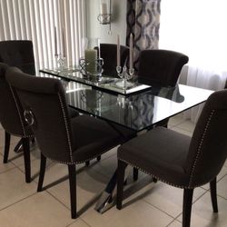 7 Pc  Modern  Dining Set