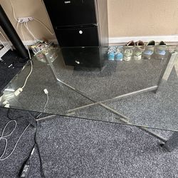 Used glass Center table