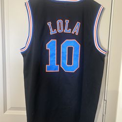 Space Bugs Lola #10 Basketball Jersey Stitched Unisex size L