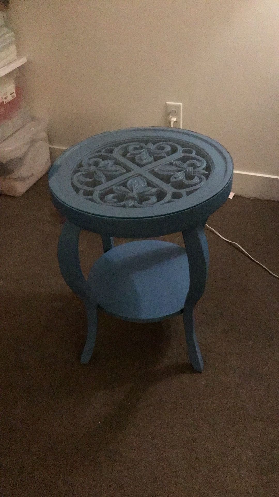 End Table - Medium Blue