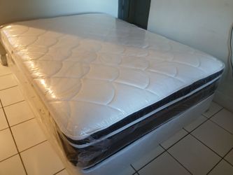 $200 Queen Pillow Top Mattress Only Brand New Free Delivery Same Day