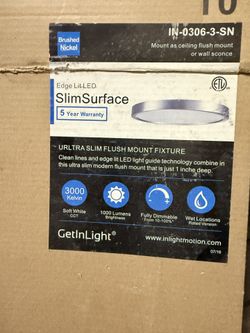 10” Slim Surface Mounted LED Light Fixture 