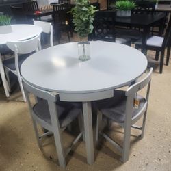 Mid-century Modern Style Round Dining Set) New)