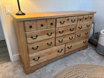 Solid wood dresser