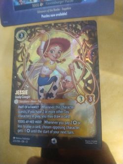 Disney Lorcana Jessie Lively Cowgirl Foil Card 223/204
