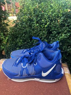 Nike Lebron James Witness 7 Men’s Royal Blue and White Sneakers Size 5.5