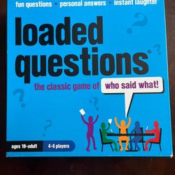 Loaded Questions Board Game