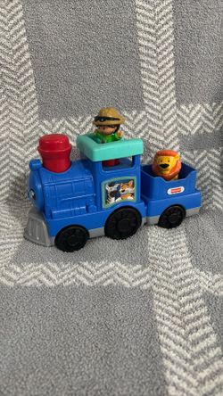 Fisher-Price Little People Blue Train w Sounds 