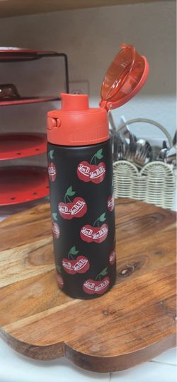 Von D Cherry Print Insulated Water Bottle