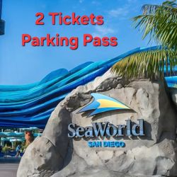 Sea World San Diego ~ 2 Tickets And Parking Pass