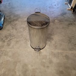 13gal Stainless Steel Circle Garbage Can